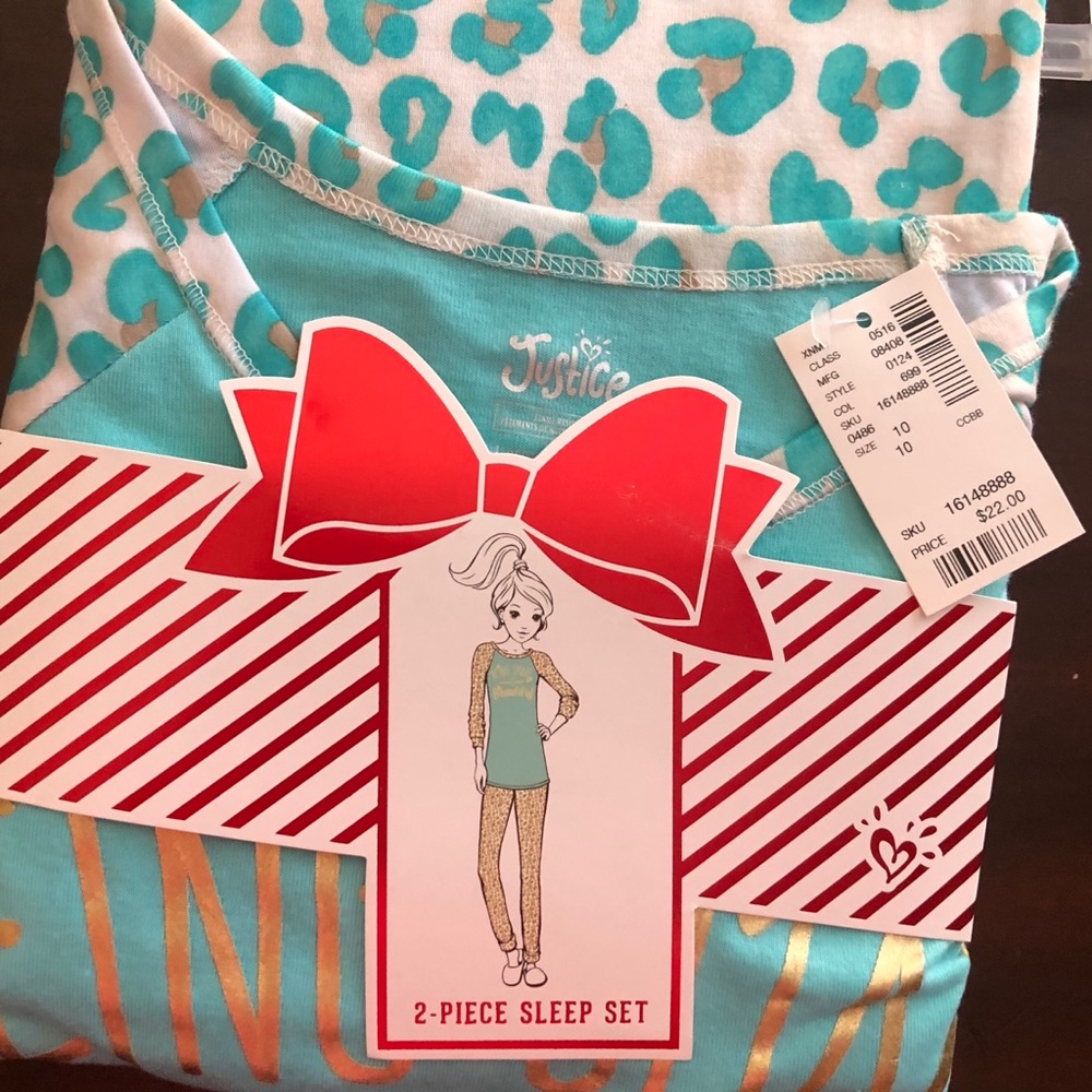 Justice girls Pj set